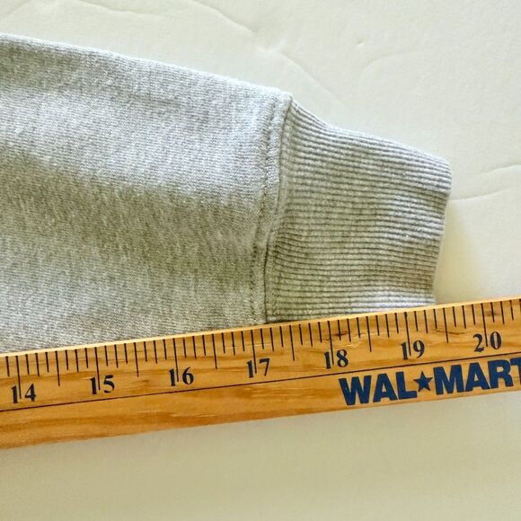 Wildfox Rainbow Pride Gray Half Zip Retro Fit Banded Cuff Cozy Pullover Sweat S - Picture 6 of 8